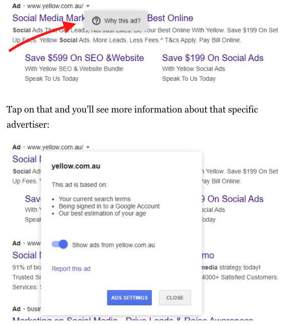 Google transparentné tlačidlo