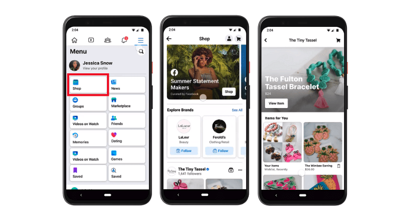Facebook shop